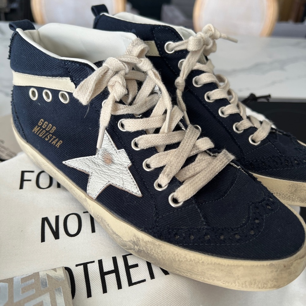 Golden Goose Black High-Top Sneakers